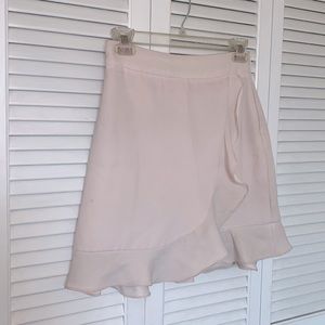 Blush pink club Monaco skirt with ruffles